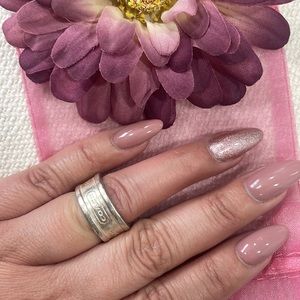 COACH Sterling Silver Signature Ring/ Band